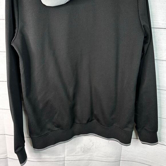 Joma Mens size Medium Crew II Zip Up Hoodie Black Gray White Soccer - Picture 6 of 8